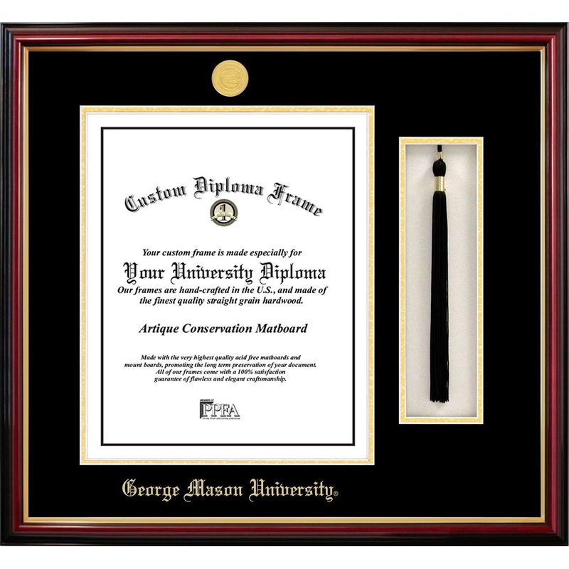 George Mason University 10w x 14h Tassel Box and Diploma Frame