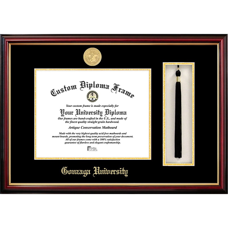 Gonzaga University 10w x 8h Tassel Box and Diploma Frame