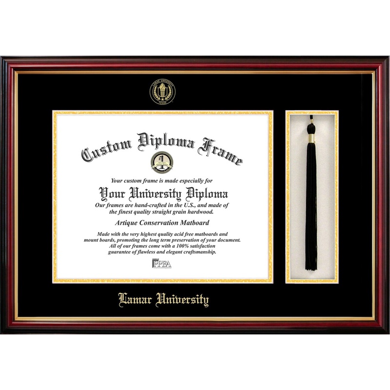 Lamar University 14w x 11h Tassel Box and Diploma Frame