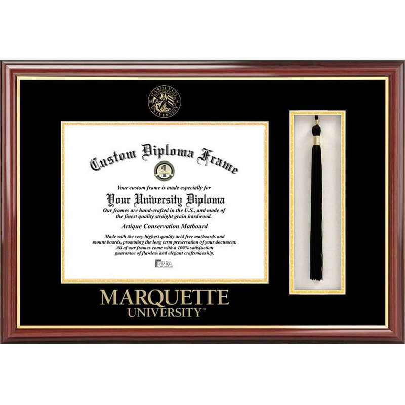 Marquette University 12w x 9h Tassel Box and Diploma Frame