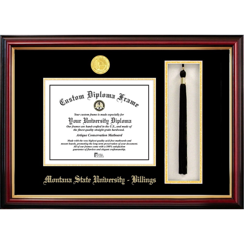 Montana StateUniversityBillings 8w x 6h Tassel Box and Diploma Frame