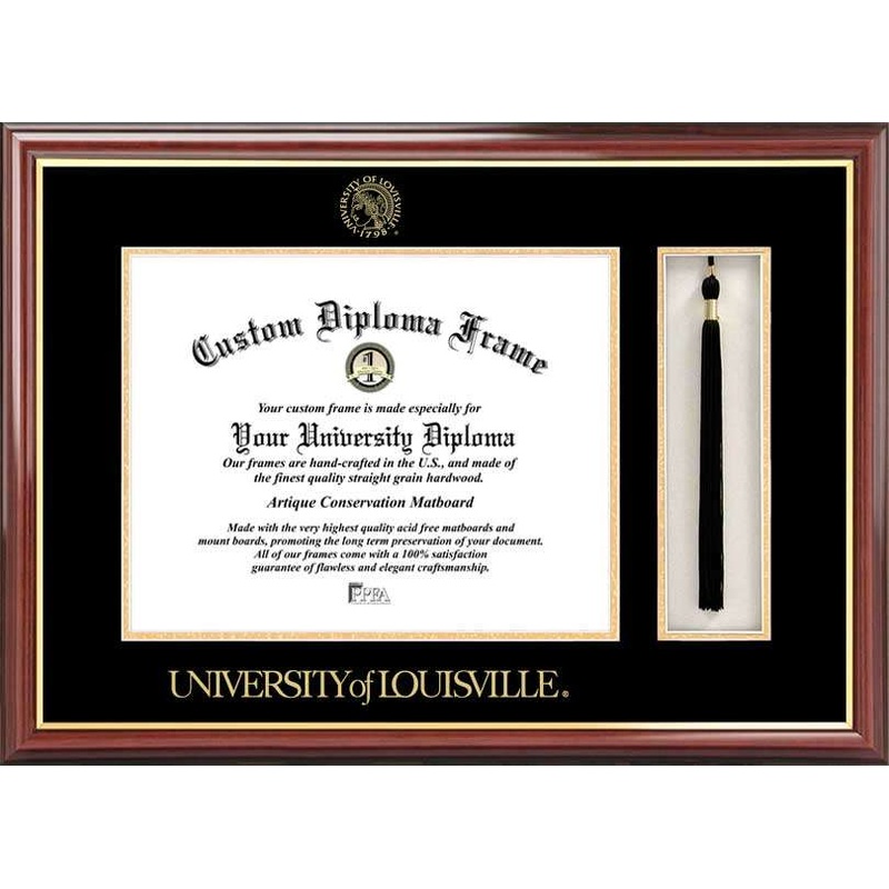 University of Louisville 17w x14h Tassel Box and Diploma Frame