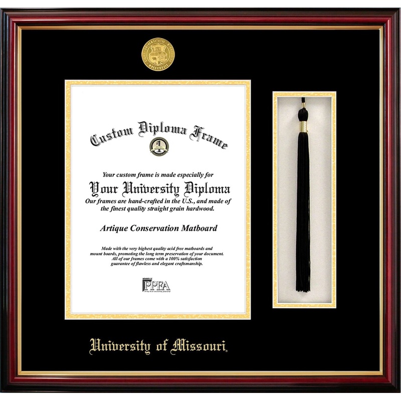 University of Missouri 8.5w x 11h Tassel Box and Diploma Frame