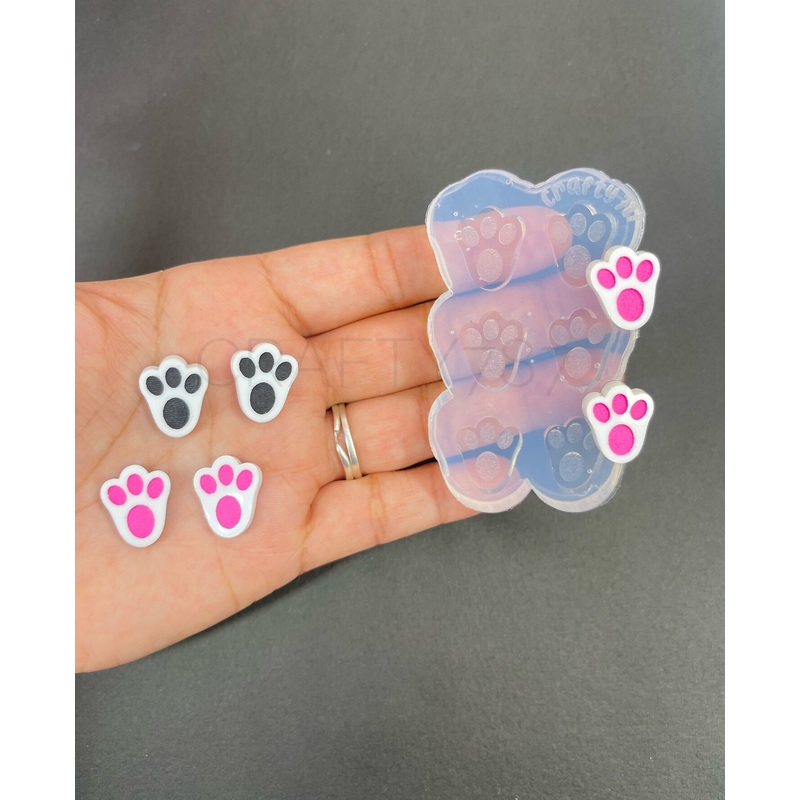 Bunny Paws Studs/Bits Silicone Mold (A3)