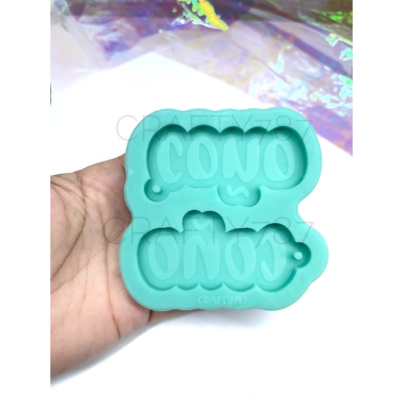 Coo Double Keychain Llavero Silicone Mold (D7)