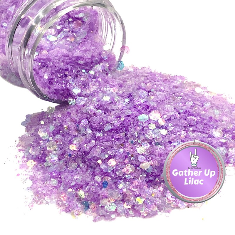 Gather Up Lilac Purple Iridescent Pixie for Poxy Chunky Glitter Mix