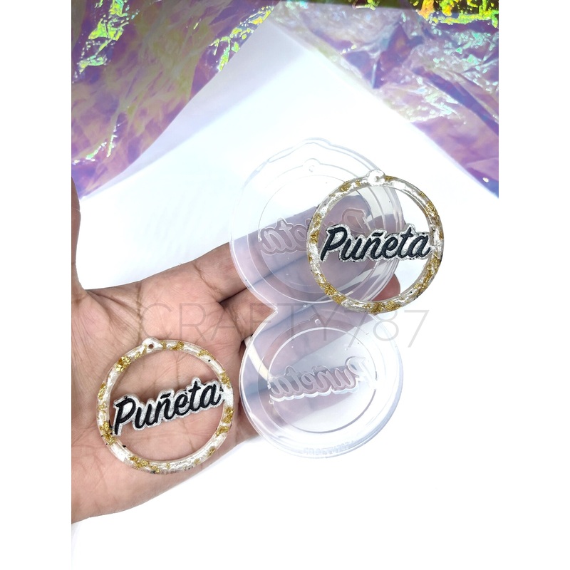 Pueta Dangle Hoops Silicone Mold (C8)