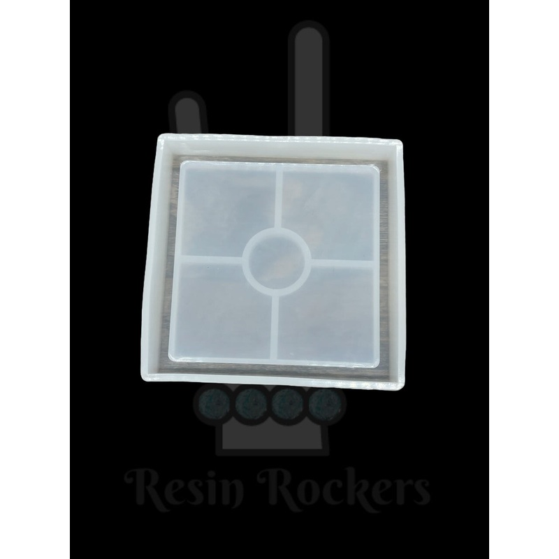 Square Petri Dish Coaster Transparent Silicone Mold for Epoxy Resin Art