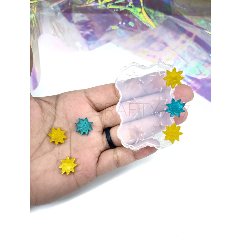 Sun Stud Earrings Silicone Mold (B10)