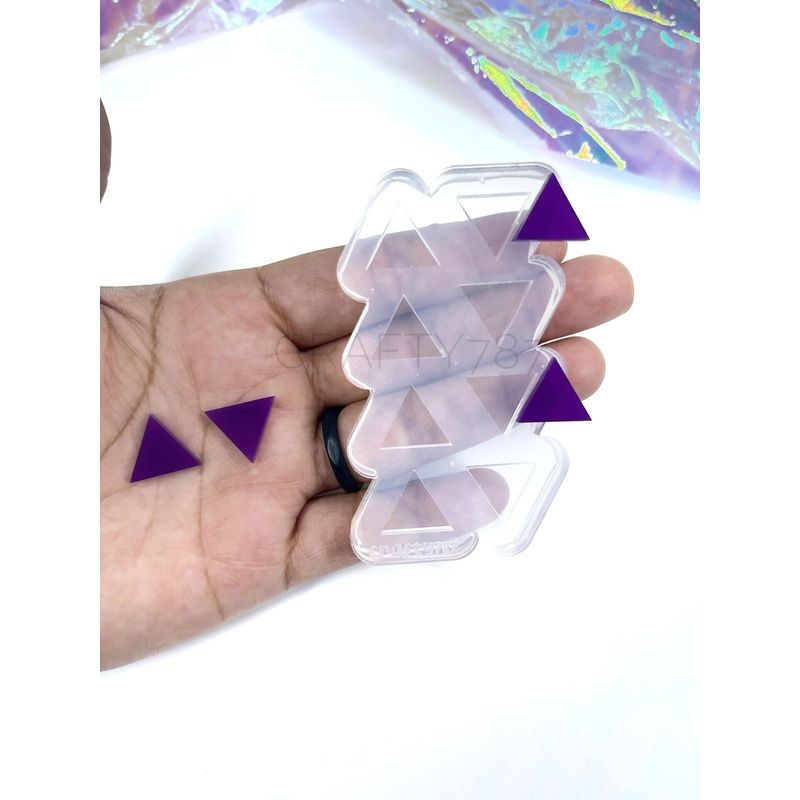 Triangle Stud Earring Silicone Mold (A2).