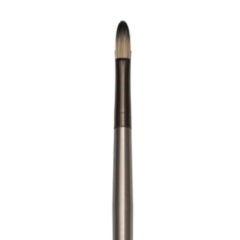 ZEN ACRYLIC SYNTHETIC BRISTLE LONG HANDLE BRUSH FILBERT 1