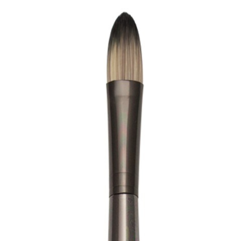 ZEN ACRYLIC SYNTHETIC BRISTLE LONG HANDLE BRUSH FILBERT 10