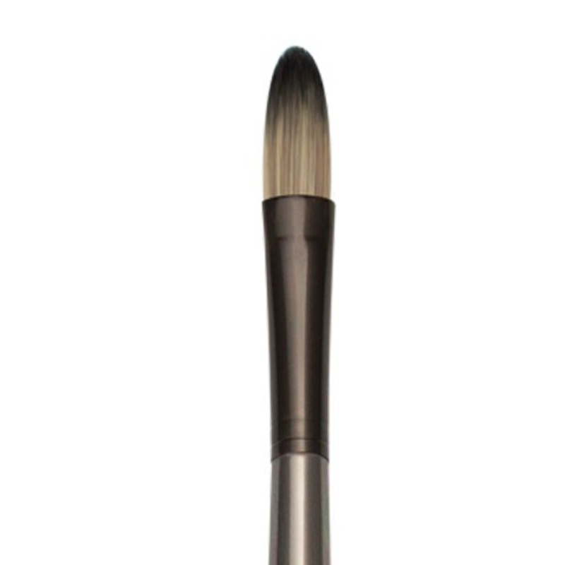 ZEN ACRYLIC SYNTHETIC BRISTLE LONG HANDLE BRUSH FILBERT 8
