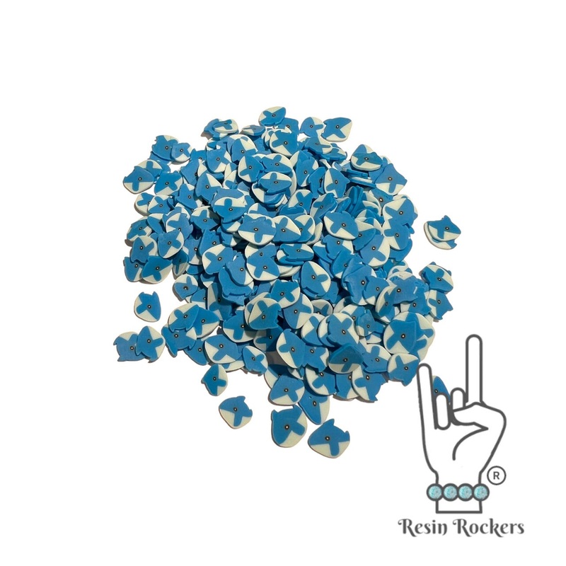 Blue Whale Polymer Clay Pieces for Epoxy and UV Resin Art