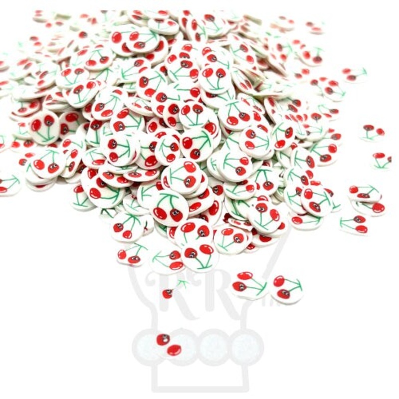 Cherries Polymer Clay Pieces for Epoxy and UV Resin Art