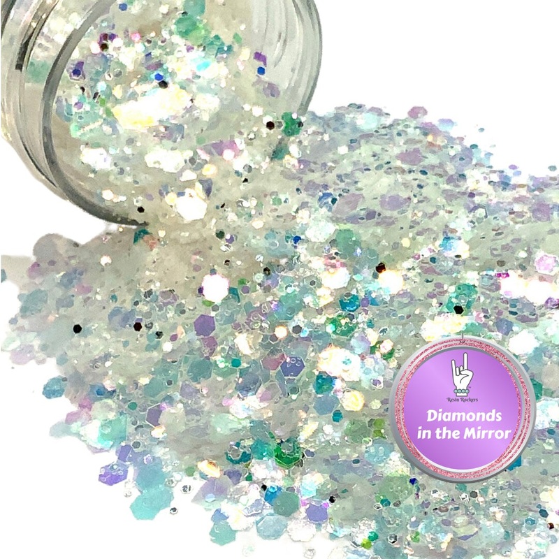 Diamonds in the Mirror Premium Pixie for Poxy Chunky Glitter Mix