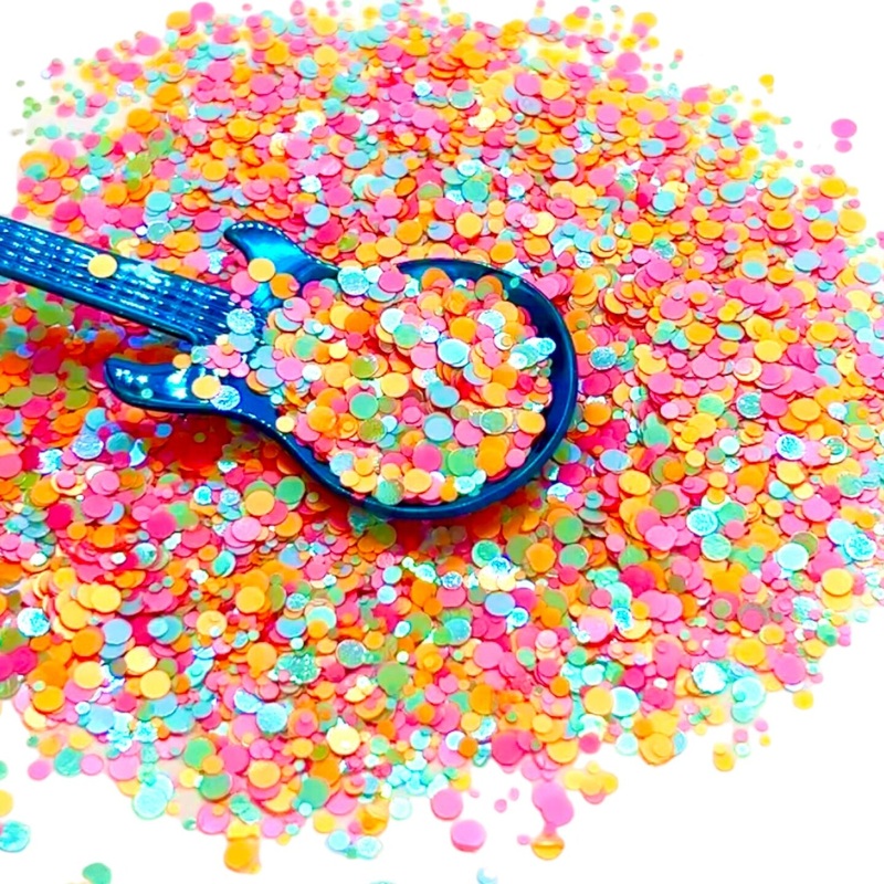 Barbie Girl Premium Holographic & Matte Pixie for Poxy Dot Chunky Glitter Mix