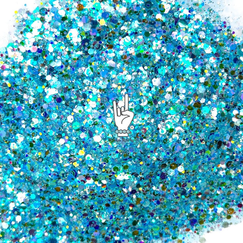 Better Off Alone Mirror Shine Tie Dye Pearlescent Pixie for Poxy Chunky Glitter Mix