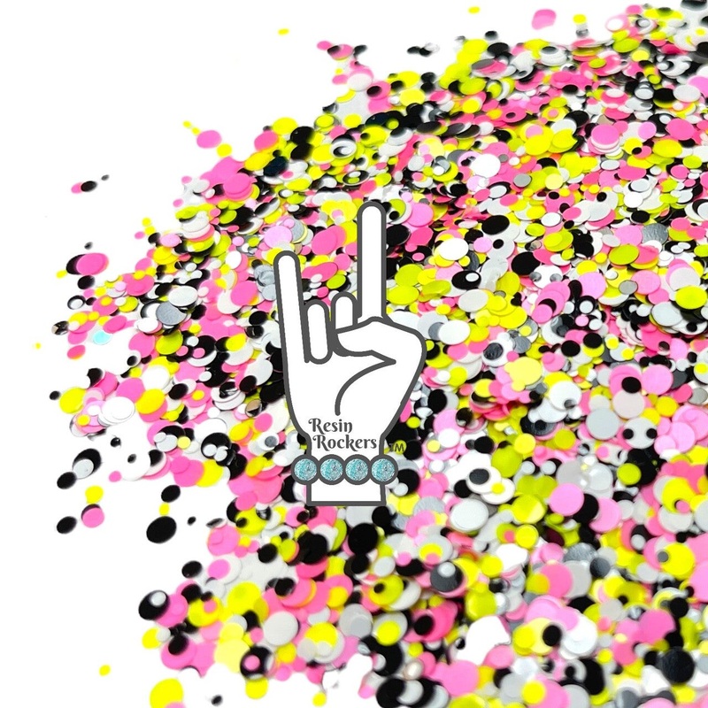 Girls Just Wanna Have Fun Premium Matte Pixie for Poxy Dot Chunky Glitter Mix