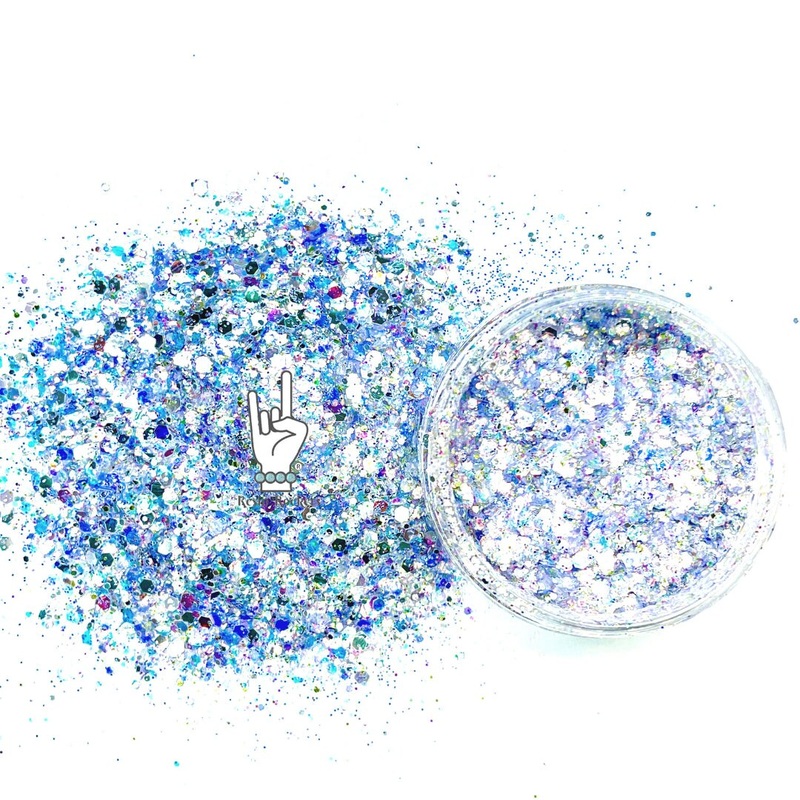 Like a Hurricane Resin Rockers Exclusive Glam Metal Pixie for Poxy Chunky Glitter Mix
