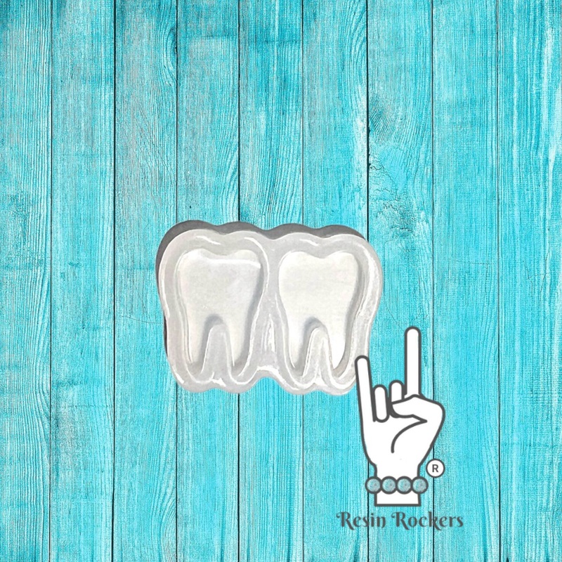 UV Safe Teeth Stud Earring Mold for Epoxy Resin Art