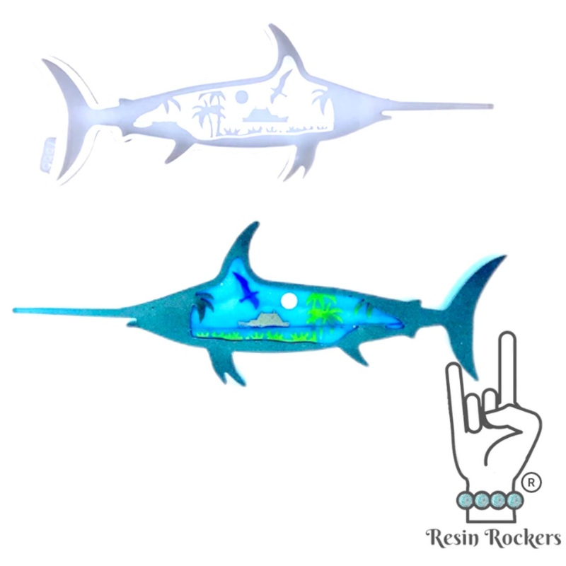 Swordfish Tray Silicone Mold for Epoxy Resin Art